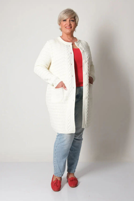 Кардиган 351979/молочный