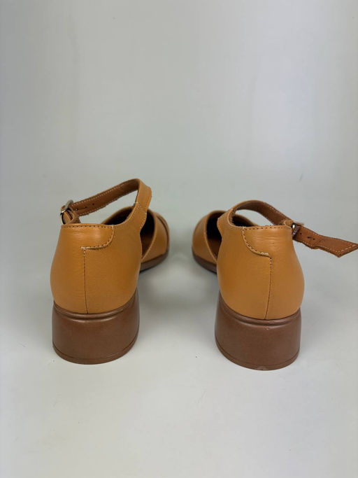 Босоножки 3032.25294br. Лион тыква+коричневый уценка