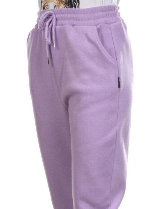 05 LILAC Брюки спортивные женские на флисе (100% хлопок) 7986