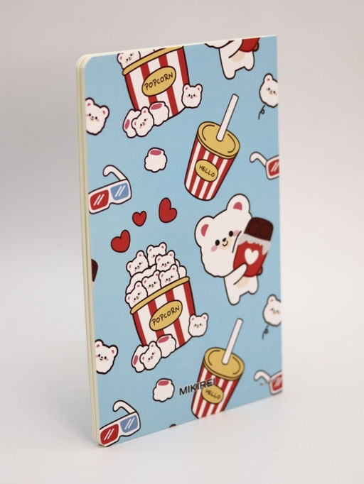 Блокнот (А5) "Bear fastfood", blue (14.5х21 см)