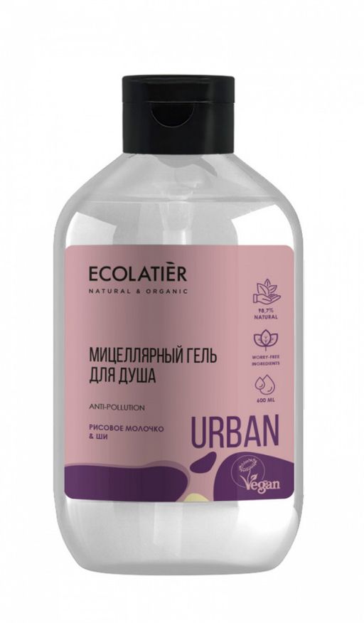 Ecolatier URBAN Гель/душ Мицеллярный Рисовое молочко&Ши 600мл