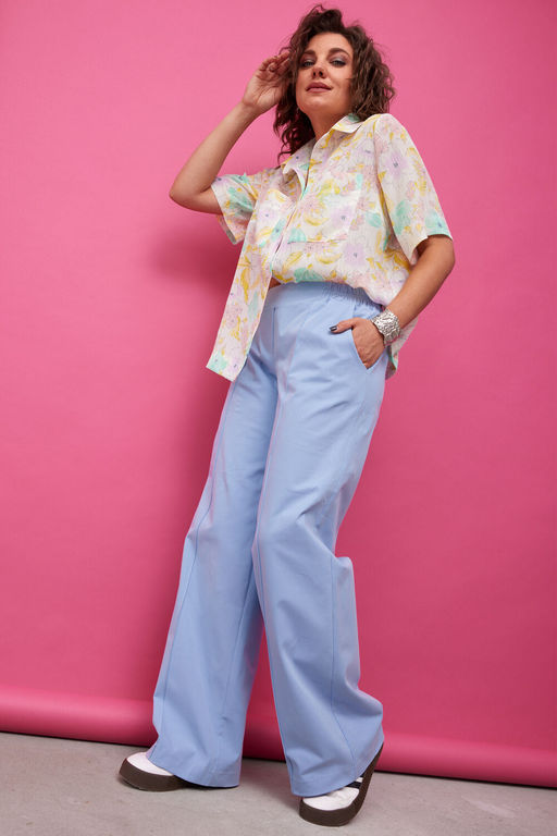 Брюки BegiModa 6065 голубой  фото 7