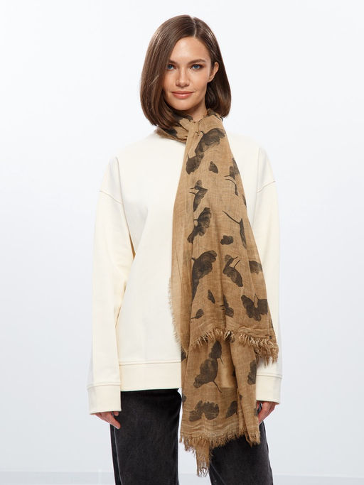 Палантин жен. шерсть+соя 95х200 SZ60-8277-16