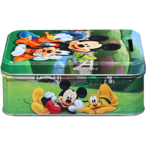 Копилка 14×10×5.8 см, металл, Микки Маус