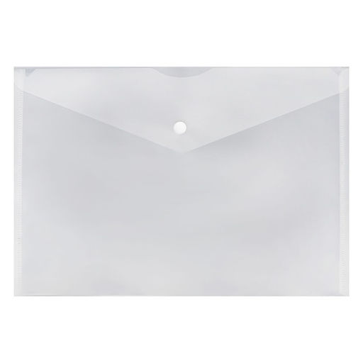 Цена за 2 шт. Набор папок-конвертов на кнопке А5 150мкм Calligrata прозрачные, микс 5шт