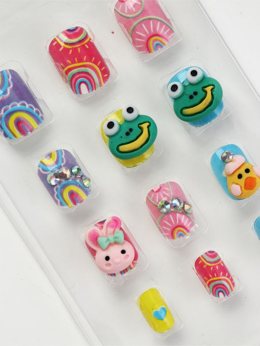 Детские накладные ногти «Утёнок», 12 шт.