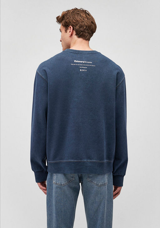 Lacivert Sweatshirt - Mavi фото 4