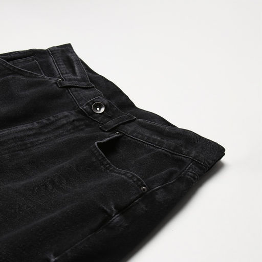 Джинсы женские бойфренды MINAKU SELVEDGE denim, размер 46, чёрные
