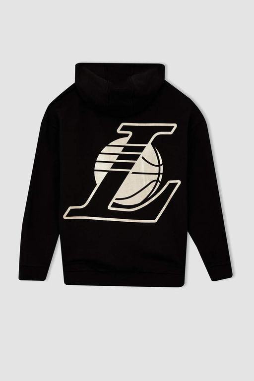 DeFactoFit Толстовка комфортного кроя с капюшоном NBA Los Angeles Lakers  фото 9