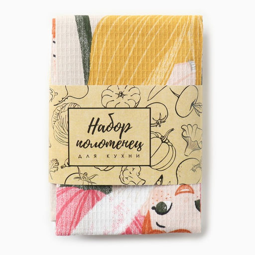 Набор полотенец кух. Доляна Happy Spring 35х60см-2шт, 100% хл фото 9