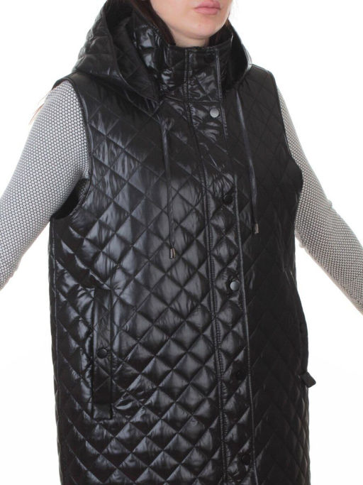 802 BLACK Жилет утепленный женский (50 гр. синтепон) - Fashion фото 2