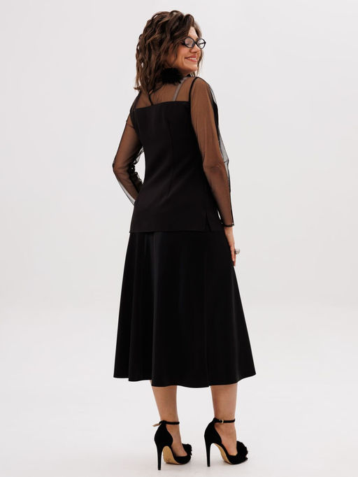 Блуза ANELLI 1777 черный туман  фото 9