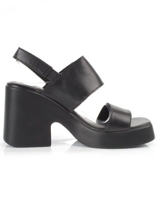08-PEY330-2 BLACK Босоножки женские (натуральная кожа)