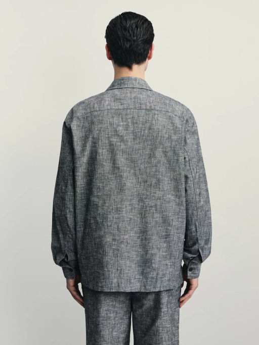 Рубашка овершот со льном / Zarina  фото 6