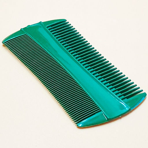 EURO Stile Расческа-гребень для волос и бороды для вычесывания вшей БОРДОВАЯ  фото 3