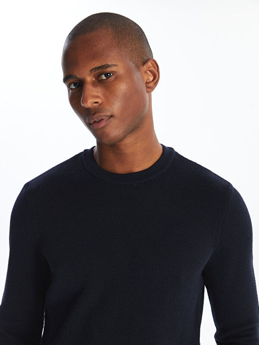 Bisiklet Yaka Erkek Triko Kazak