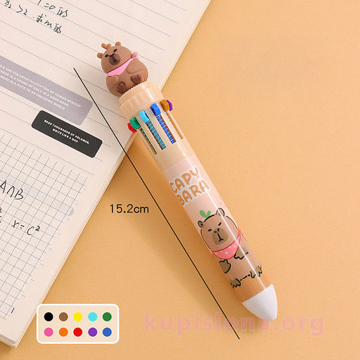 Ручка с 10-ю стержнями Capybara - Купи слона фото 4