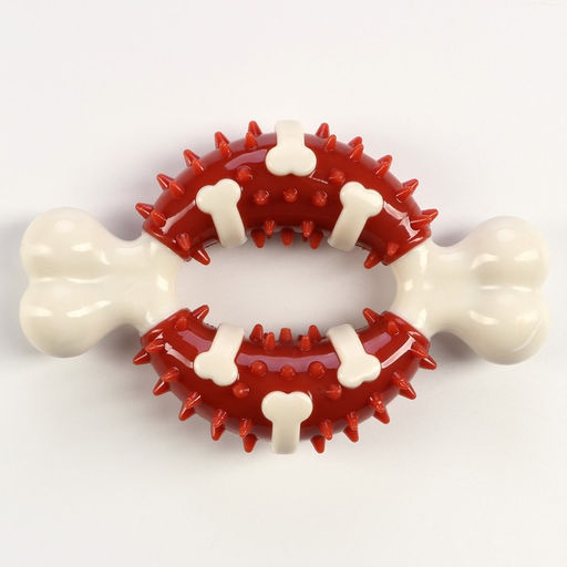 Игрушка для собак Кость Пижон Premium, 12,5 см, TPR+нейлон  фото 2