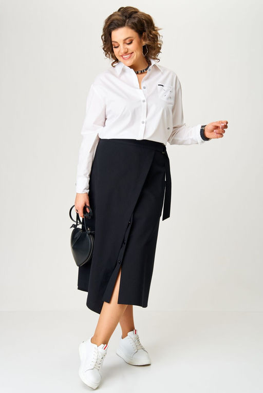 Костюм Aira Style 24119 Бело-черный