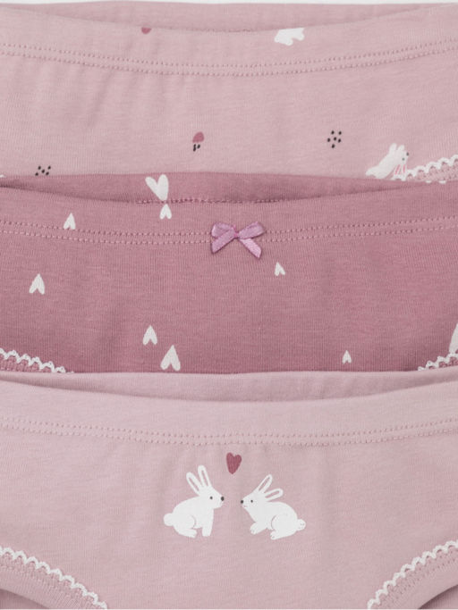 К 1978-3уп/морозная вишня,розовый лед,зайки Ал, набор трусы/ уп