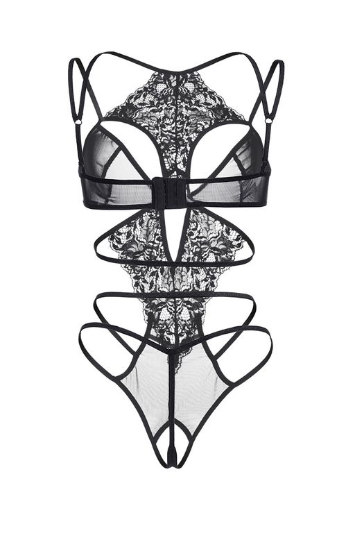 Эротическое боди Erolanta Eva, черный (50-52) фото 9