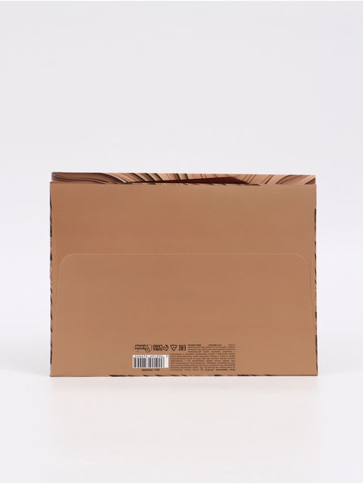 Цена за 2 шт. Пакет подарочный с широким дном «Подарок», 25 × 19 × 18 см