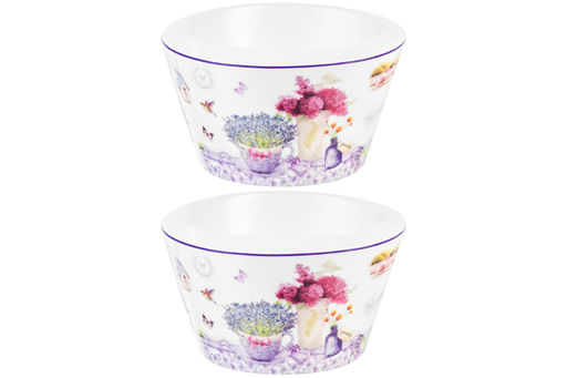 Набор 2 салатников 600 мл 13*13*7,5 см Лаванда NEW BONE CHINA - Elan gallery фото 4