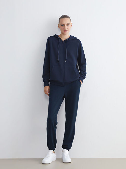 Kap??onlu Kad?n Fermuarl? Sweatshirt