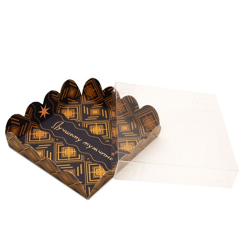 Цена за 5 шт. Коробка для печенья, «Защитнику», 12×12×3 см