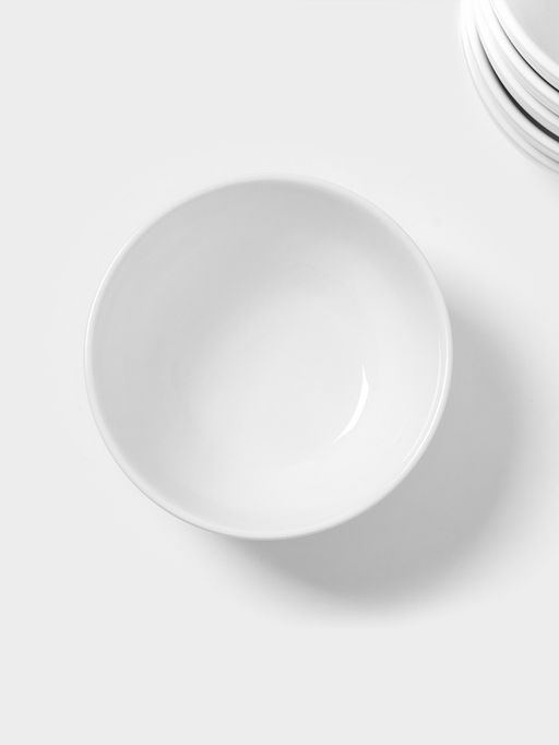 Тарелки глубокие Magistro Mien, 500 мл, d=14 см, набор 6 шт., фарфор, белые фото 2