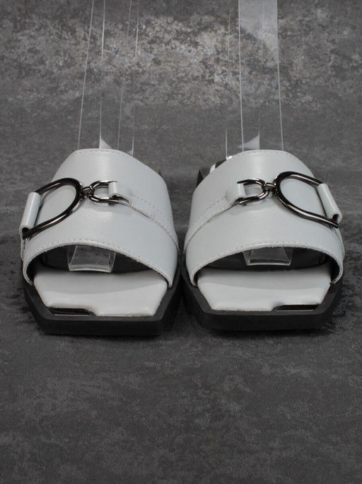 08-PEY184-3 BLACK/GRAY Босоножки женские (натуральная кожа) - No name фото 6