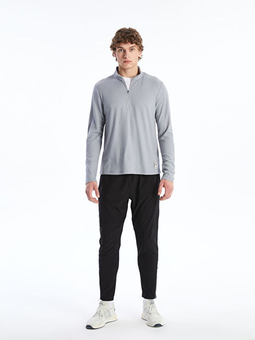 Dik Yaka Erkek Sweatshirt