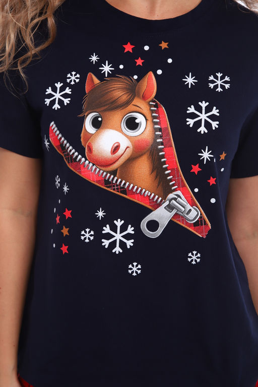 Пижама женская новогодняя Лошадка