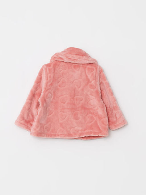 Bebe Yaka Uzun Kollu Kendinden Desenli Pel?? K?z Bebek H?rka - Waikiki фото 2