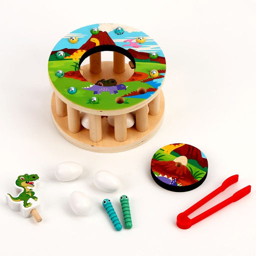 Магнитная рыбалка «Динозаврик и яички» 14.5×14.5×8 см
