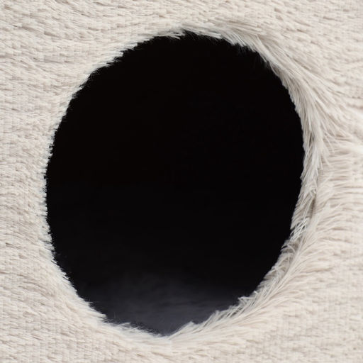 Домик для кошек с когтеточкой, с овальной полкой, 54 х 34 х 80 см, пушистый мех, джут, серый - Пижон фото 16