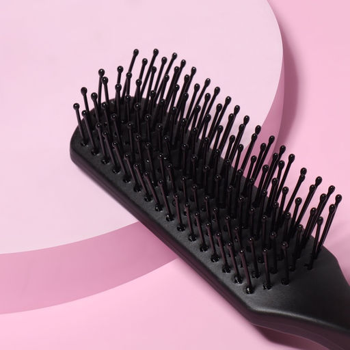 Цена за 2 шт. Расчёска массажная, 3.5×16.5(±1) см, чёрная