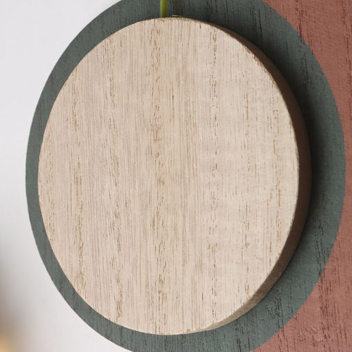 Настенные крючки декоративные Абстракция. Половина круга и круг, дерево, 1.5?19?23.5 см