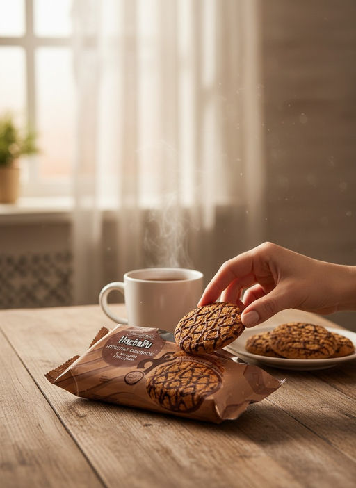 Печенье Сокровище Насберри с темной глазурью фас цв/пл фл/п 0,340кг  фото 7