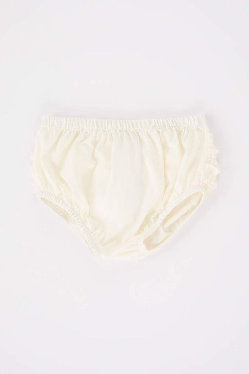Трусики из 2-х предметов из чесаного хлопка для новорожденных девочек - Defacto фото 3