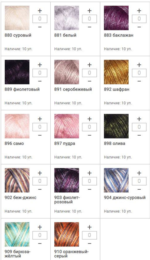 Цена за 5 мотков пряжи MELODY