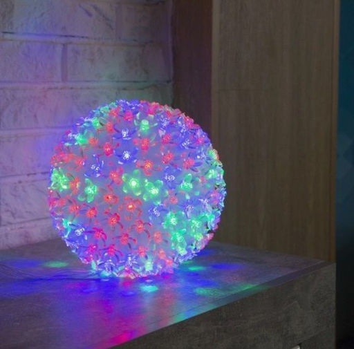 Шар цветы сакуры 200Led, d 18cм. светильник/ ночник /праздничное освещение/ цвет мульти - Family фото 4