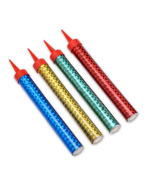 Свечи фонтаны в торт цветные, 4 шт., 12 см, горение 40 сек