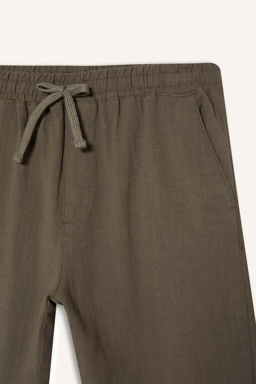 %100 Pamuk Relax Fit Rahat Kesim Yazl_k M_slin K_sa Pa_a Jogger Pantolon