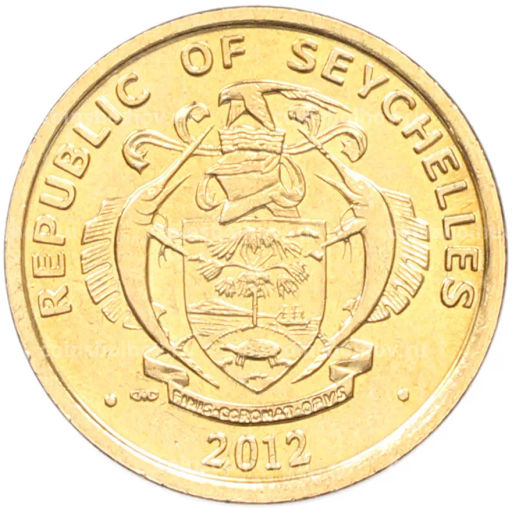 Монета 5 центов 2012 года Сейшелы