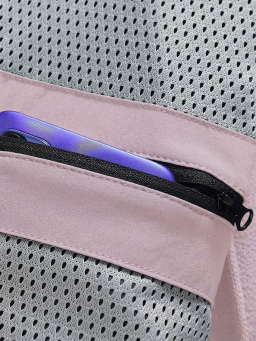 Парка женская софтшелл виндстоппер удлинённая с капюшоном розового цвета 9618_1R