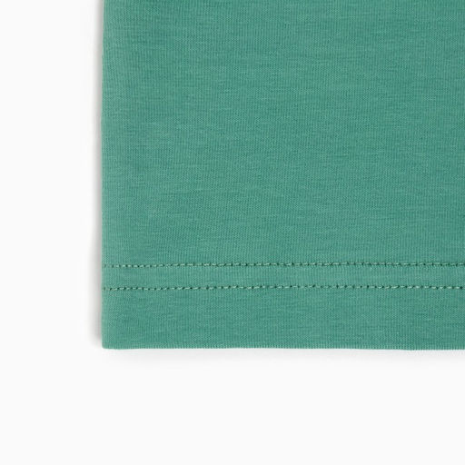 Футболка женская с вырезом лодочка MINAKU: Basic line, оливковая, размер 42