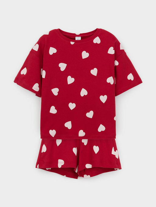 Пижама Crockid МП 1655-1 красная хлопок фото 4