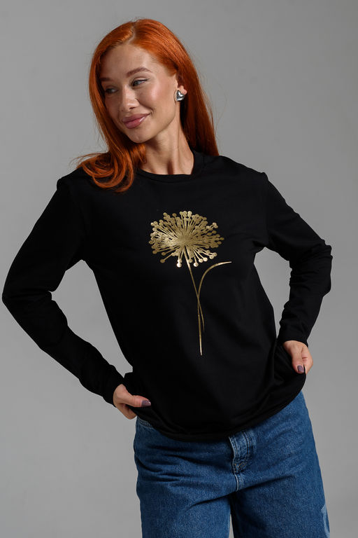 8519/1 Футболка с длинным рукавом женская