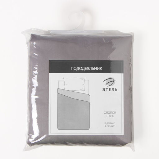 Пододеяльник Этель Grey sky, 145х215 см, мако-сатин, 114г/м2, 100% хлопок  фото 4